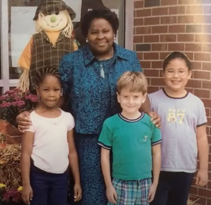 Nora McNeill With Students